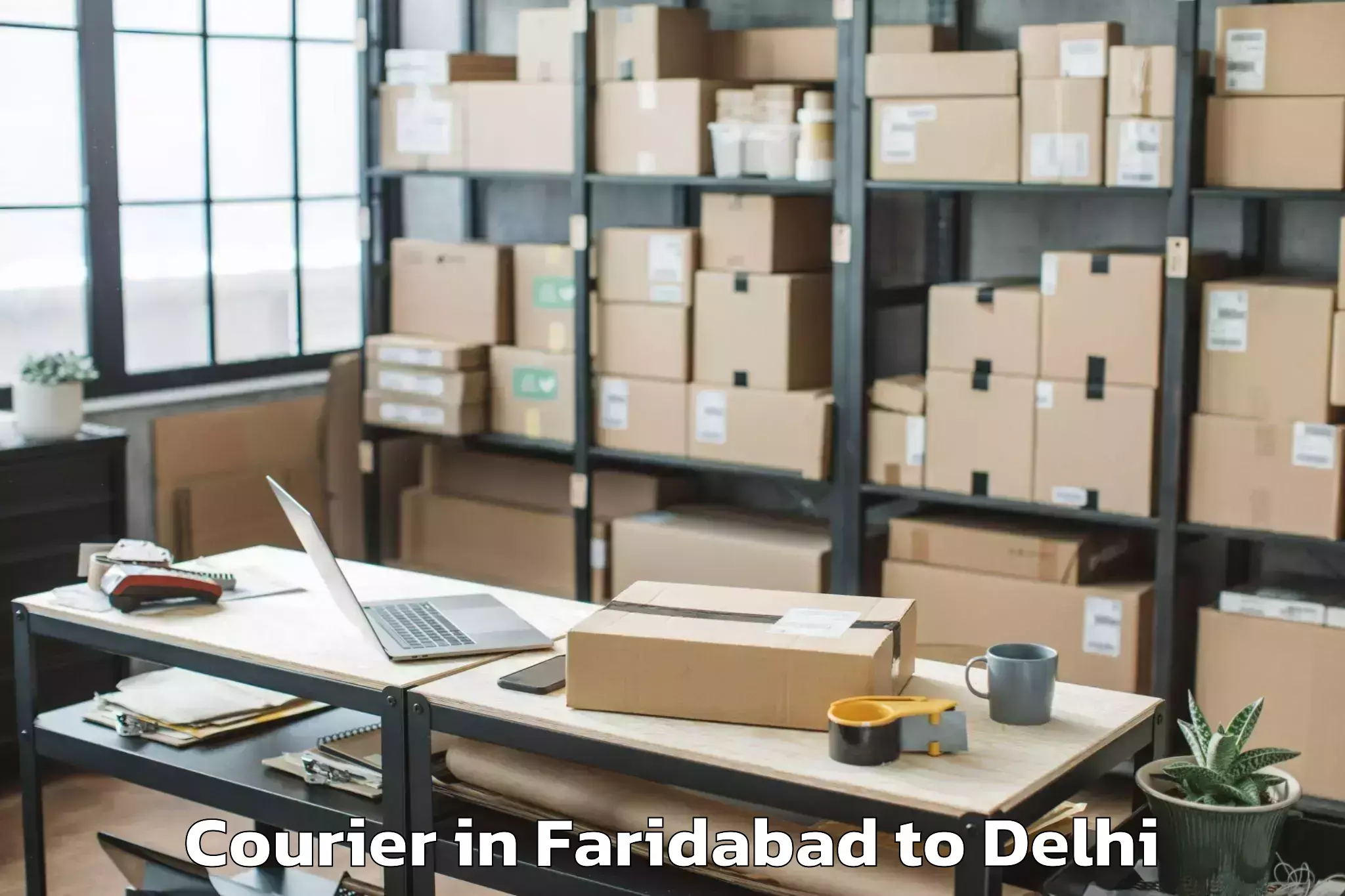 Book Faridabad to Sansad Marg Courier Online